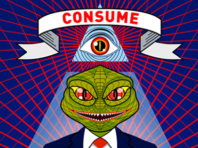 Consume: Vote Reptilian by David Hart - Dribbble