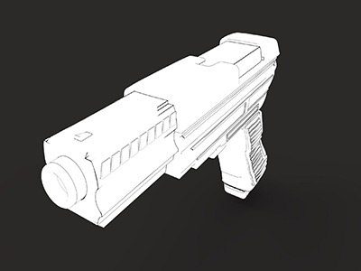 Futuristic Gun - Concept Art