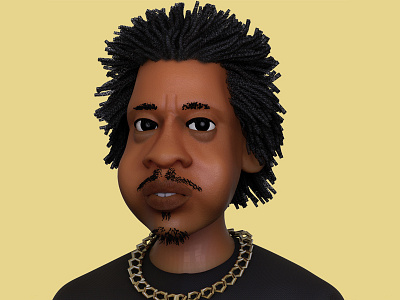 Jay-Z 3d 3dcharacter characterdesign comic art design illustration keyshot music art zbrush pixlogic