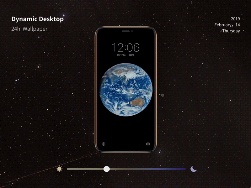 Earth dynamic desktop
