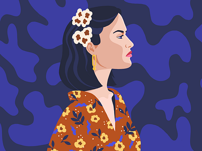 Woman in Florals