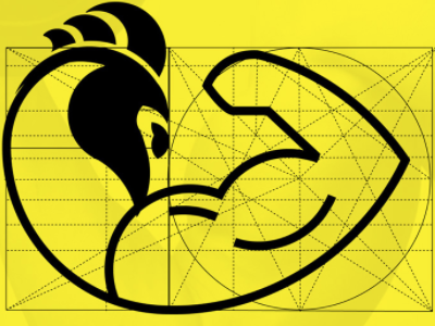 Logo - Frango Malhado golden ratio graphic design