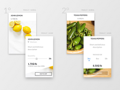 Shopping product card dailyui ecommerce flat food ui