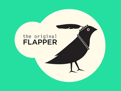 Flapper bird color fun graphic hopster