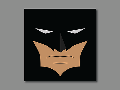 The Simple Bat bat batman comic flat minimal poster