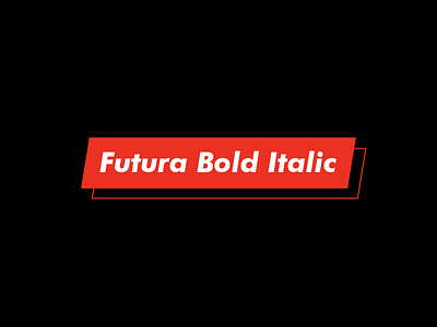 Supreme Revealed bold fashion futura icon iconic italic logo red supreme