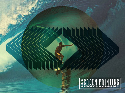 Surfer fun graphic print