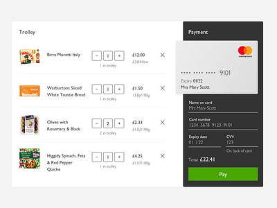 Daily UI: #002 - Credit Card Checkout checkout creditcard daily100challenge dailyui design trolley ui uidesign ux uxui