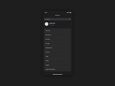 Daily UI: #007 - Settings daily100challenge dailyui dark ui darkmode design settings settings ui ui uidesign ux