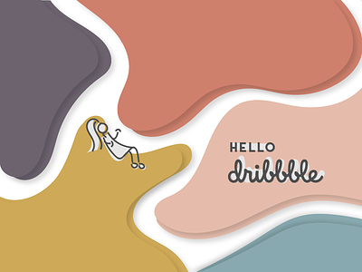 Hello Dribbble! debut design dribbble hello squiggly