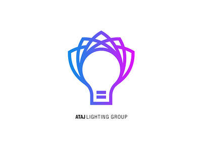 ATAJ lighting group branding design electrical electricity illustration lamp light lighting logo