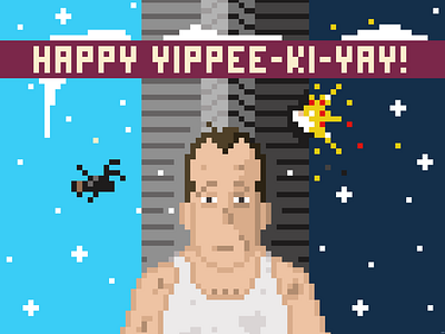 Pixelated John McClane