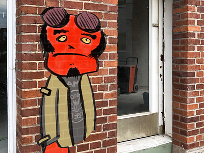 Sad Boys from Hell: Hellboy digital hellboy street art