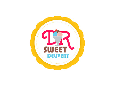 Dr. Sweet Logo Design brandig colorful design design flat logo ice cream logo logo 2d logo design sugar sweet