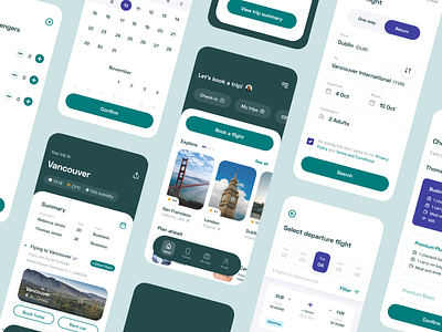 Embark - Book A Flight ✈️ airline airplane app book a flight book a trip check in fly ux flyux mobile plane ticket travel ux