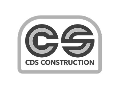 CDS Construction (grey) logo logo design
