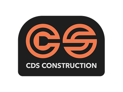 CDS Construction (orange) logo logodesign