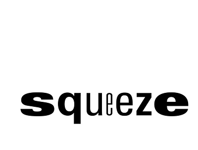 Squeeze typography