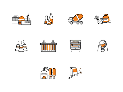 Industrial Icons furnace icon icons icons design icons set industry webdesign welding