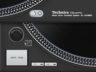 Technic 1210 closeups app buttons decks dj ipad ui