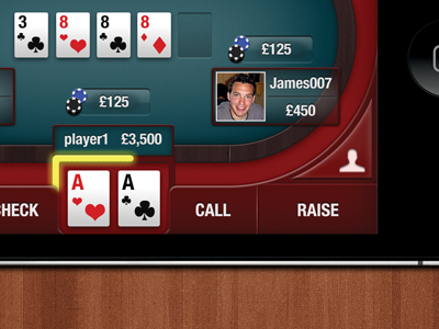 iPhone Poker app gambling iphone ui