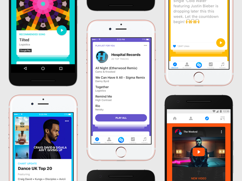 Shazam Discover - iOS & Android by Jeff King on Dribbble