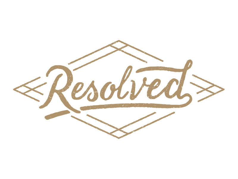 Resolved mark lettering hand lettering
