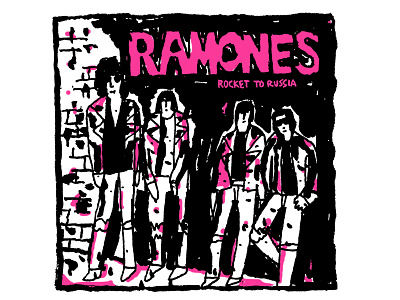 Ramones: Rocket to Russia daily doodle