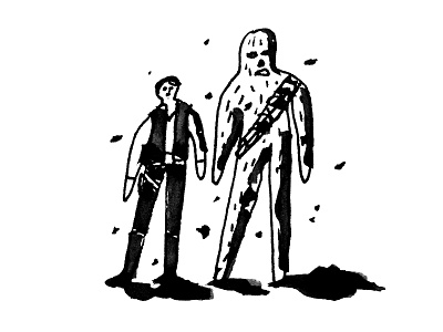 Scoundrels chewie daily doodle han solo scoundrels star wars