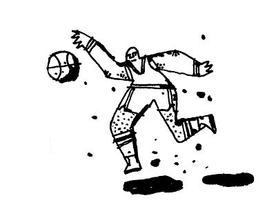 Sports Illustrated basketball daily doodle ink nba sketch