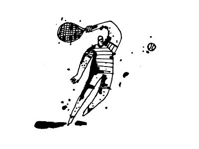 Tennis daily doodle sketchbook sports sports ball sports illustrated