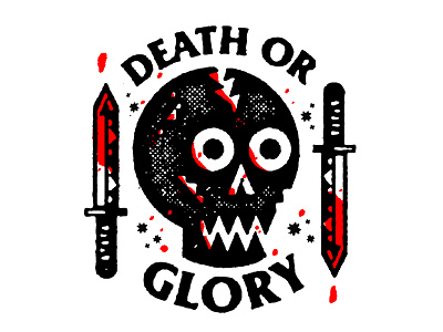 Death or Glory bart simpson illustration messy vectors pizza the clash