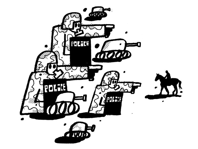 NoDAPL illustration daily doodle