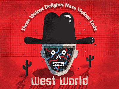 West World daily doodle illustration west world