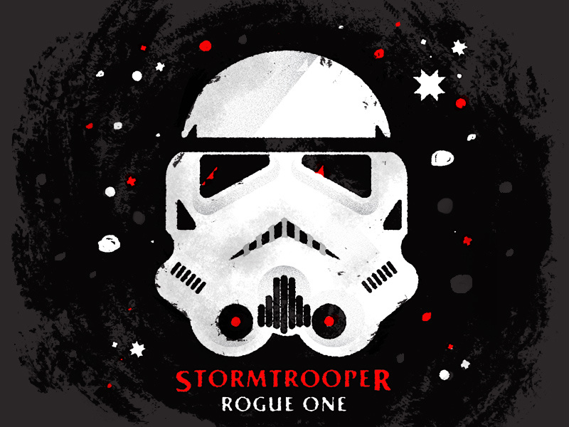 Stormtrooper rogue one stormtrooper star wars design illustration daily doodle