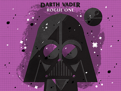 Darth Vader daily doodle darth vader design illustration rogue one star wars