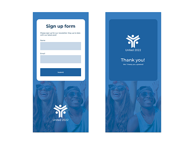 Sign Up form for a festival app dailyui design graphic design ui ux