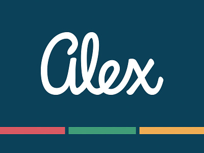 Hi, I'm Alex (reworked) brand branding clean debut logo simple vector