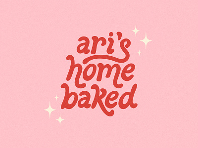 Ari's Home Baked Logo handlettering illustration lettering logo