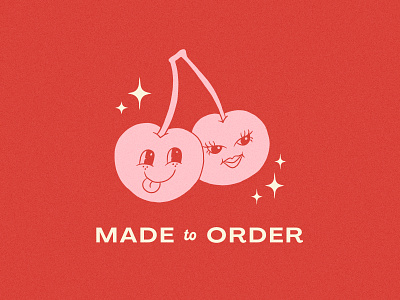 Sparkling Cherries branding branding and identity illustration typography