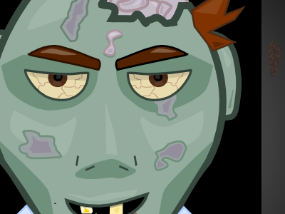 Zombie character icon illustration ios zombie