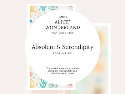 Absolem and Serendipity Tumblr Theme theme tumblr tumblr theme web web design website