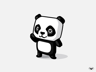 Panda Logo animal baby panda bear black and white child cute panda small teddy teddy bear