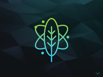 Science Plant Logo atom green health leaf logotype medical natural nature pharmaceutical plant science tree