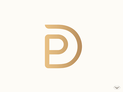 Dp Monogram alphabet business corporate d letter dp finance gold letter d letter p logo logotype p letter