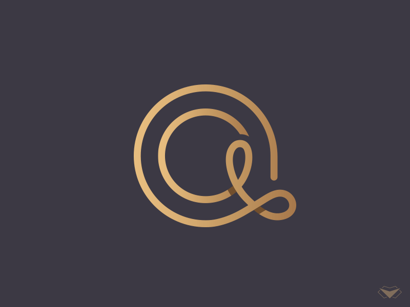 A Letter Logo classy modern initial elegant gold a logotype logo typography monogram a letter letter a