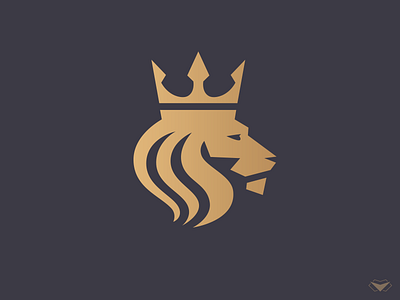 Royal Logo classy corporate crown elegant gold head heraldry king lion professional royal royalty