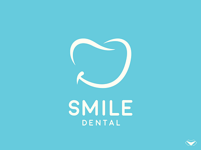 Smile Dental Logo blue dental dentistry gums luxurious natural oral pearly sophisticated teeth tooth