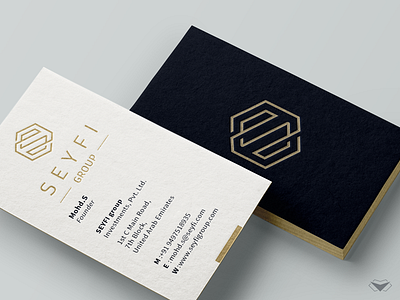 Logo and Business Card Design Project For SEYFI Group business business card business cards design corporate editable finance gold investment logo logotype print stylish