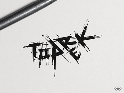 Toprek Logo corporate handwritten letter logo logo design logotype typography typography logo